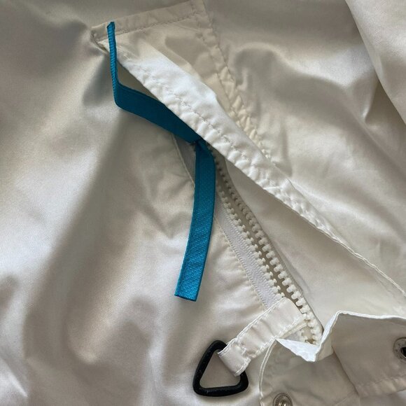 COLUMBIA WOMEN VINTAGE RADIAL SLEEVE WINDBREAKER THREE-COLOUR JACKET SZ L - Picture 9 of 9